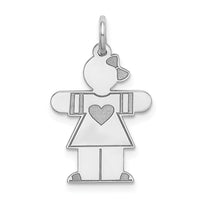 Load image into Gallery viewer, 14k White Gold Kid Charm
