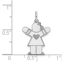 Load image into Gallery viewer, 14k White Gold Kid Charm
