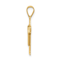 Load image into Gallery viewer, 14k Solid Satin Engravable Boy Charm
