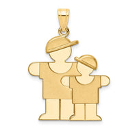 Load image into Gallery viewer, 14k Big Boy and Little Boy Engravable Charm
