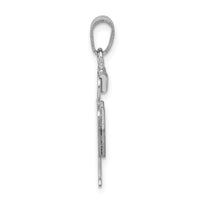 Load image into Gallery viewer, 14k White Gold Small Boy w/Hat on Right Engravable Charm
