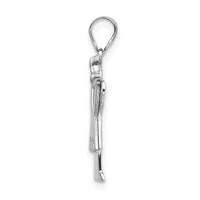 Load image into Gallery viewer, 14k White Gold AAA Diamond Kid Pendant
