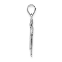 Load image into Gallery viewer, 14k White Gold AAA Diamond Kid Pendant
