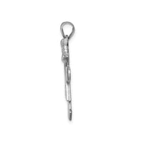 Load image into Gallery viewer, 14k White Gold A Diamond Kid Pendant
