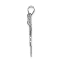 Load image into Gallery viewer, 14k White Gold AAA Diamond Kid Pendant
