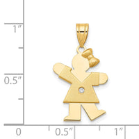 Load image into Gallery viewer, 14k VS Diamond Kid Pendant

