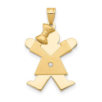 Load image into Gallery viewer, 14k AA Diamond Kid Pendant
