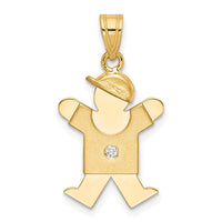 Load image into Gallery viewer, 14k AA Diamond Kid Pendant
