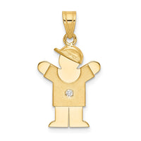 Load image into Gallery viewer, 14k AA Diamond Kid Pendant
