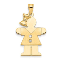 Load image into Gallery viewer, 14k AA Diamond Kid Pendant
