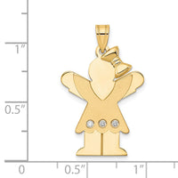 Load image into Gallery viewer, 14k AA Diamond Kid Pendant
