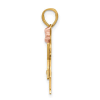 Load image into Gallery viewer, 14k Two-tone AAA Diamond Kid Pendant
