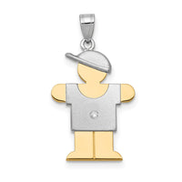 Load image into Gallery viewer, 14k Two-tone VS Diamond Kid Pendant
