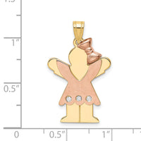 Load image into Gallery viewer, 14k Two-tone VS Diamond Kid Pendant
