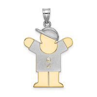 Load image into Gallery viewer, 14k Two-tone VS Diamond Kid Pendant
