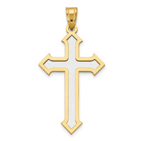 Load image into Gallery viewer, 14k Two-tone Passion Cross Pendant

