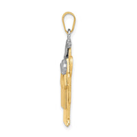 Load image into Gallery viewer, 14k Two-Tone Big Boy and Little Boy Engravable Charm
