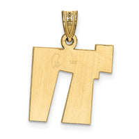 Load image into Gallery viewer, 14k White Gold Solid Satin Chai Charm
