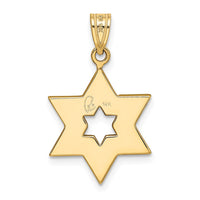 Load image into Gallery viewer, 14K Two-Tone Star Of David Pendant

