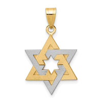 Load image into Gallery viewer, 14K Two-Tone Star Of David Pendant
