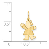 Load image into Gallery viewer, 14k Mini Girl Kiss Charm
