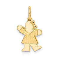Load image into Gallery viewer, 14k Mini Girl Kiss Charm
