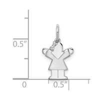 Load image into Gallery viewer, 14k White Mini Girl Love Charm
