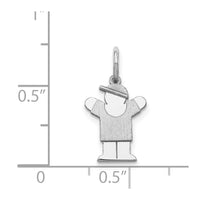 Load image into Gallery viewer, 14k White Mini Boy Love Charm
