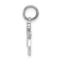 Load image into Gallery viewer, 14k White Mini Girl Kiss Charm
