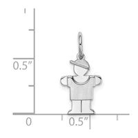 Load image into Gallery viewer, 14k White Mini Boy Hugs Charm
