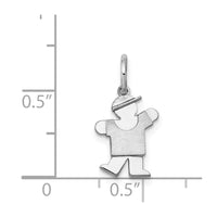 Load image into Gallery viewer, 14k White Mini Boy Kiss Charm
