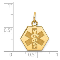 Load image into Gallery viewer, 14k Non-enameled Medical Jewelry Pendant

