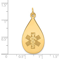Load image into Gallery viewer, 14k Medical Jewelry Unenameled Pendant
