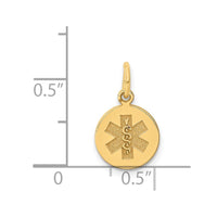 Load image into Gallery viewer, 14k Medical Jewelry Unenameled Pendant
