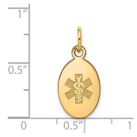 Load image into Gallery viewer, 14k Non-enameled Medical Jewelry Pendant
