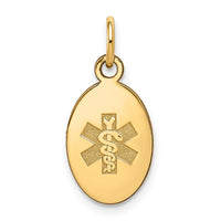Load image into Gallery viewer, 14k Non-enameled Medical Jewelry Pendant
