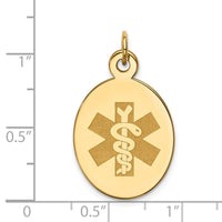 Load image into Gallery viewer, 14k Non-enameled Medical Jewelry Pendant

