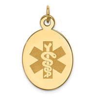 Load image into Gallery viewer, 14k Non-enameled Medical Jewelry Pendant
