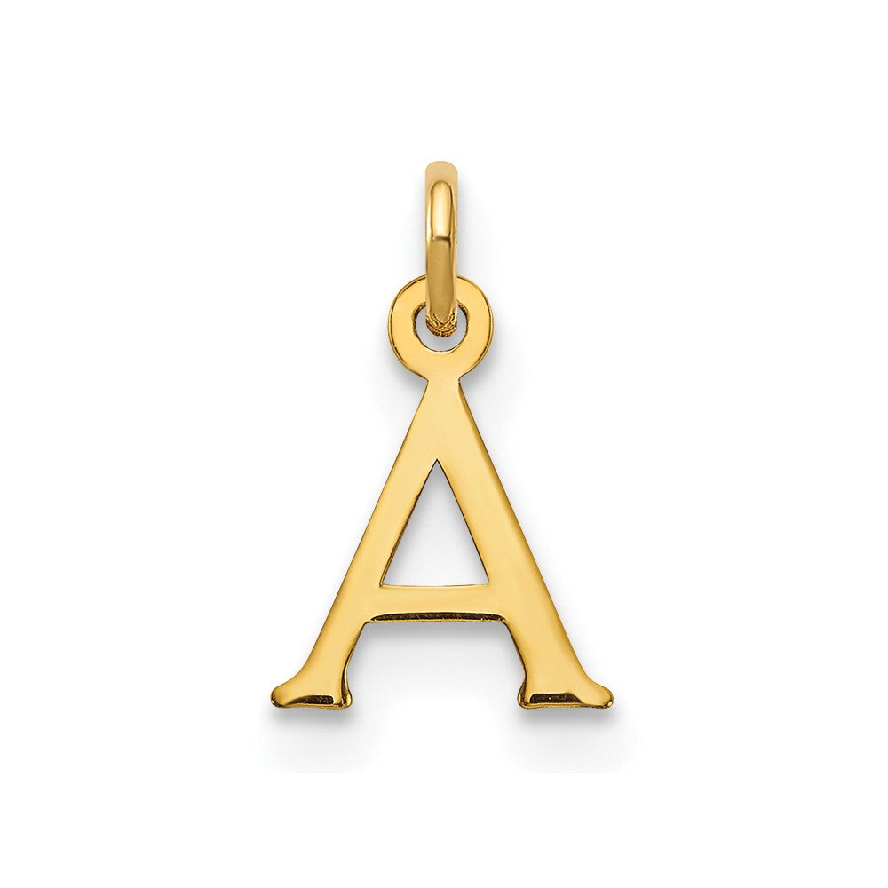 14ky Cutout Letter A Initial Pendant