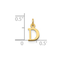 Load image into Gallery viewer, 14ky Cutout Letter D Initial Pendant
