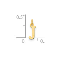Load image into Gallery viewer, 14ky Cutout Letter J Initial Pendant
