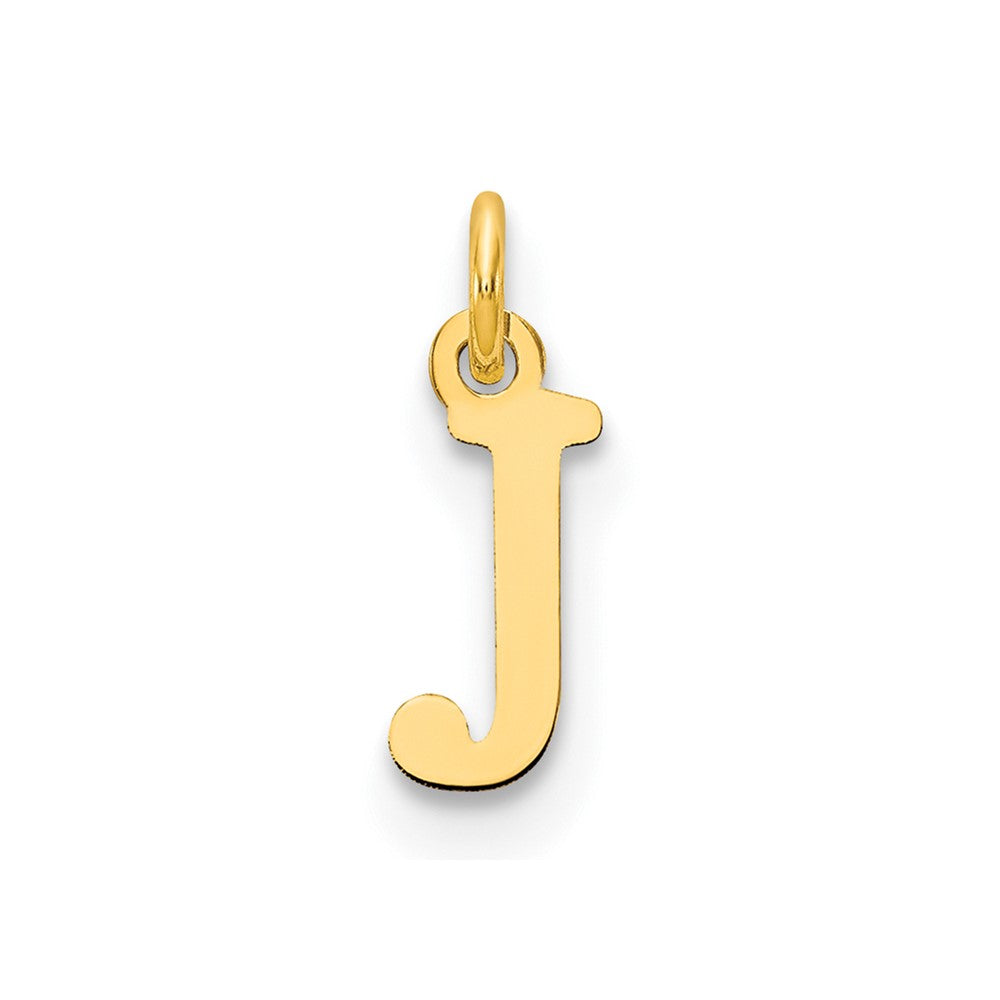 14ky Cutout Letter J Initial Pendant
