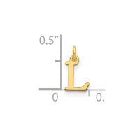 Load image into Gallery viewer, 14ky Cutout Letter L Initial Pendant
