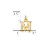 Load image into Gallery viewer, 14ky Cutout Letter M Initial Pendant
