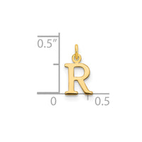 Load image into Gallery viewer, 14ky Cutout Letter R Initial Pendant
