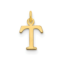 Load image into Gallery viewer, 14ky Cutout Letter T Initial Pendant
