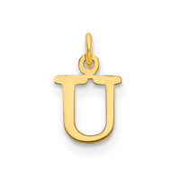 Load image into Gallery viewer, 14ky Cutout Letter U Initial Pendant
