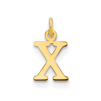 Load image into Gallery viewer, 14ky Cutout Letter X Initial Pendant
