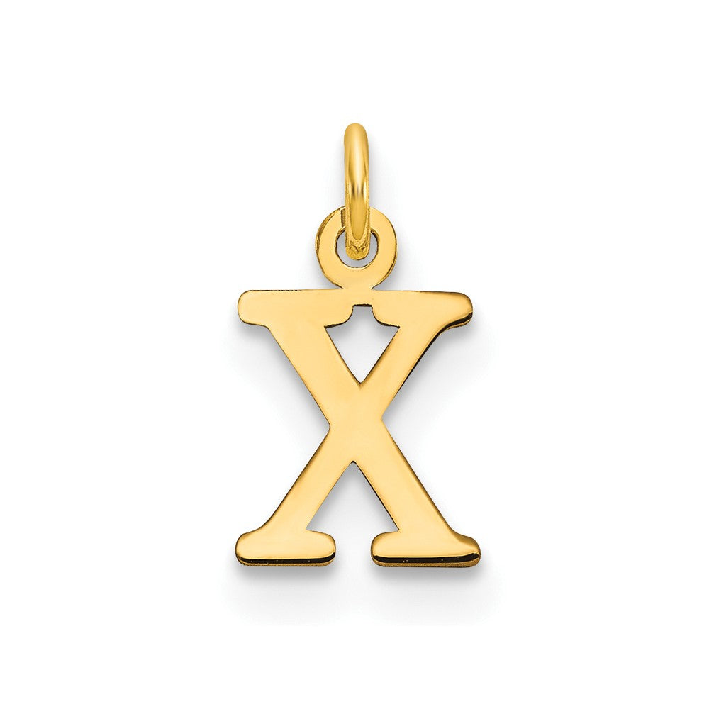 14ky Cutout Letter X Initial Pendant