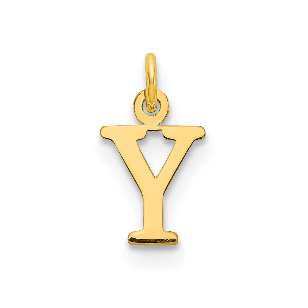 14ky Cutout Letter Y Initial Pendant